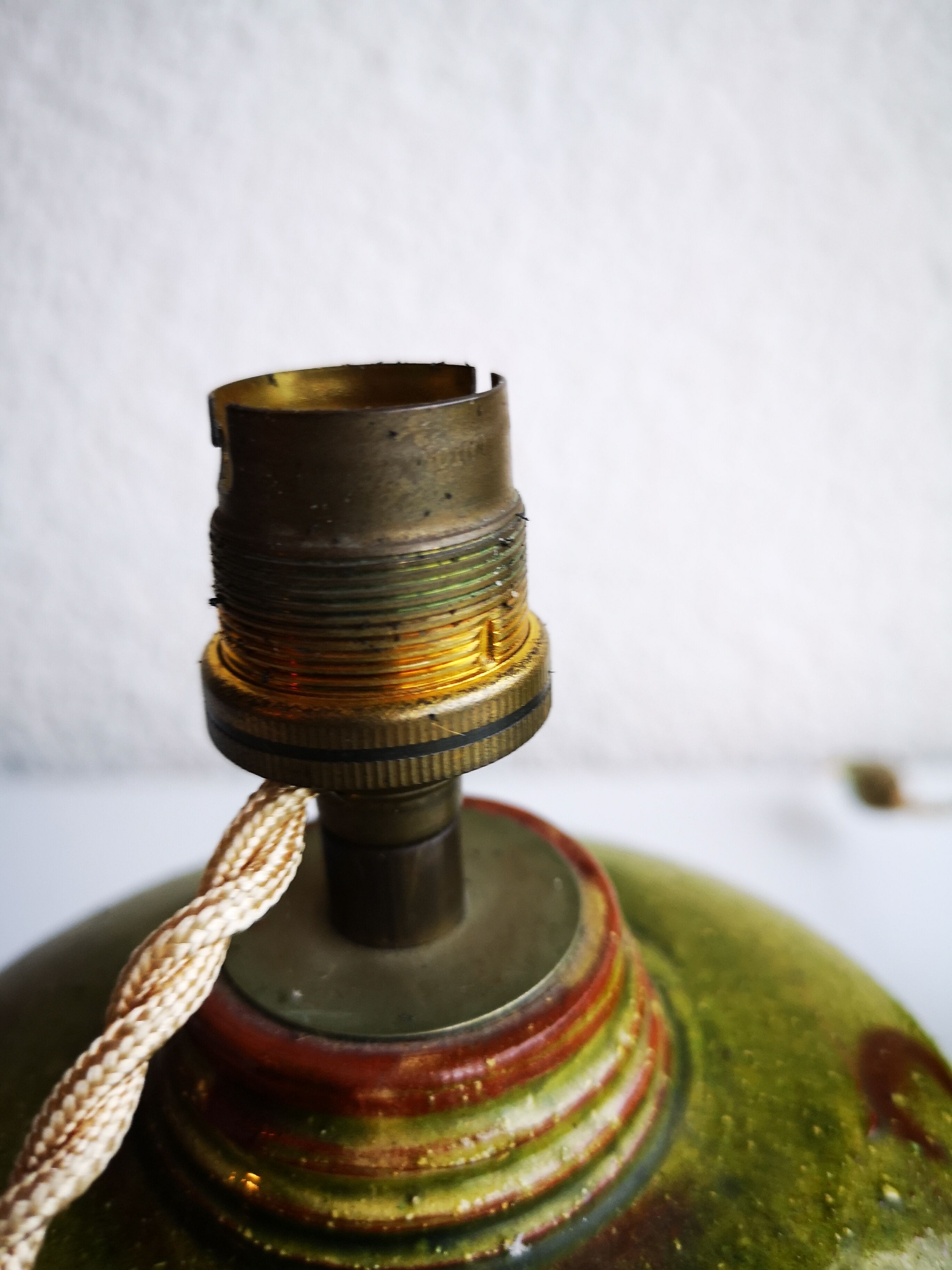 Pair of ceramic lamps