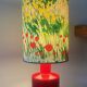 Fun vintage red ceramic lamp - 1960s / 1970s