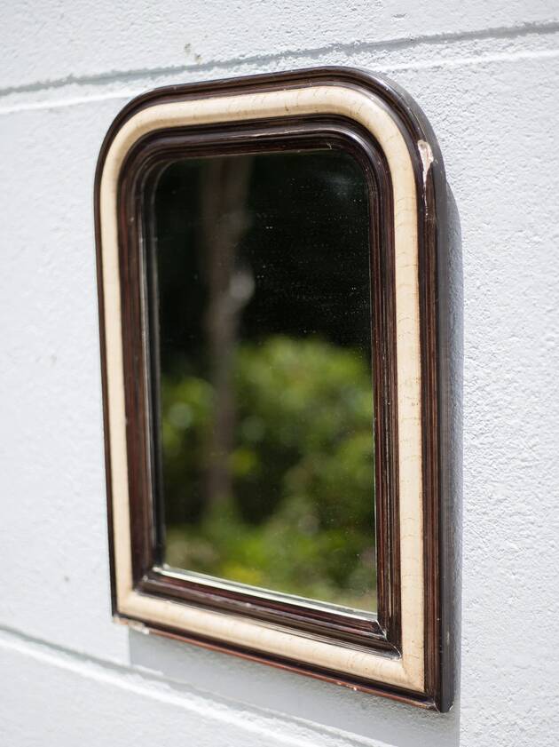 Vintage wall mirror, Napoleon III mirror, wood and stucco mirror, wall mirror, interior decoration