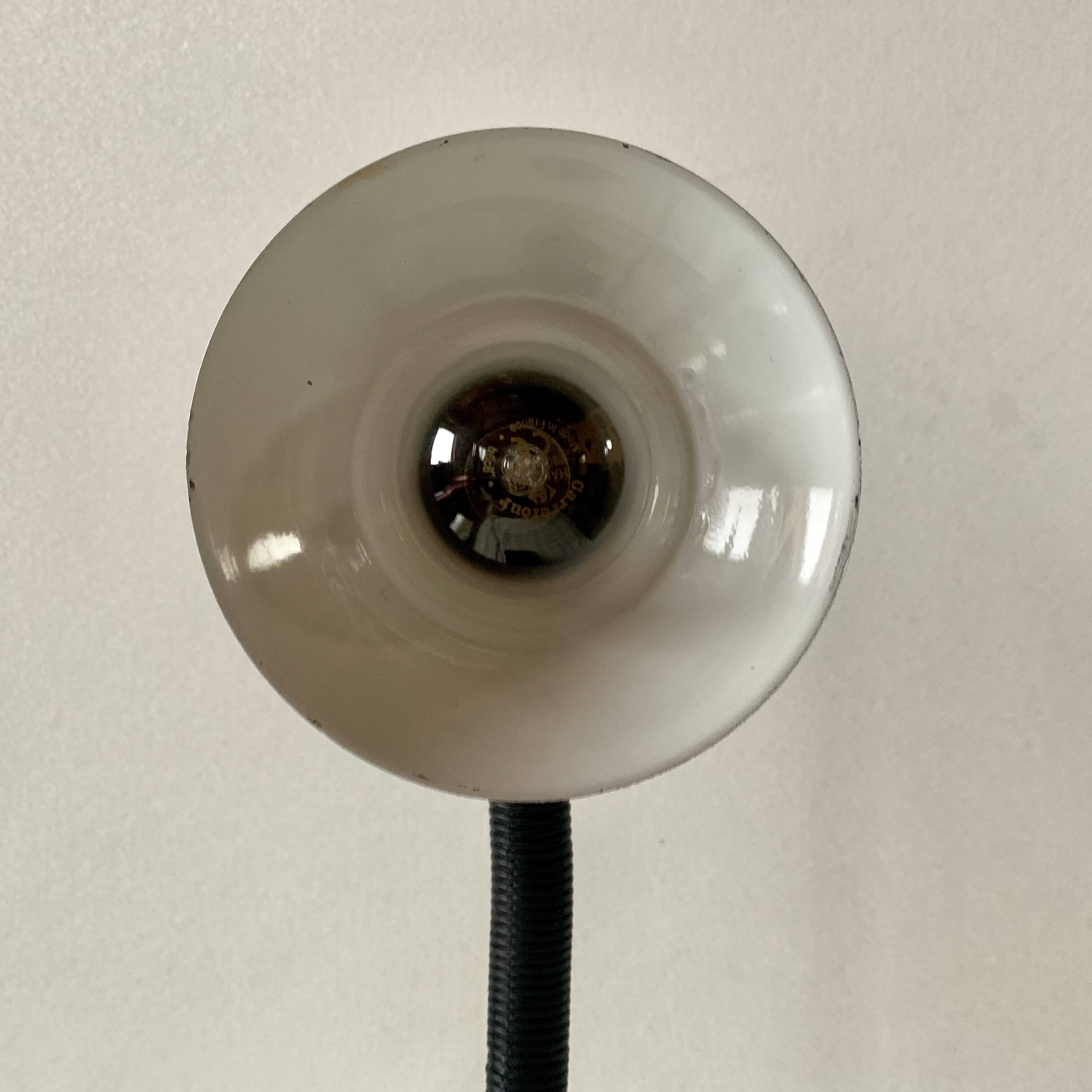 Fase vintage black and white desk lamp