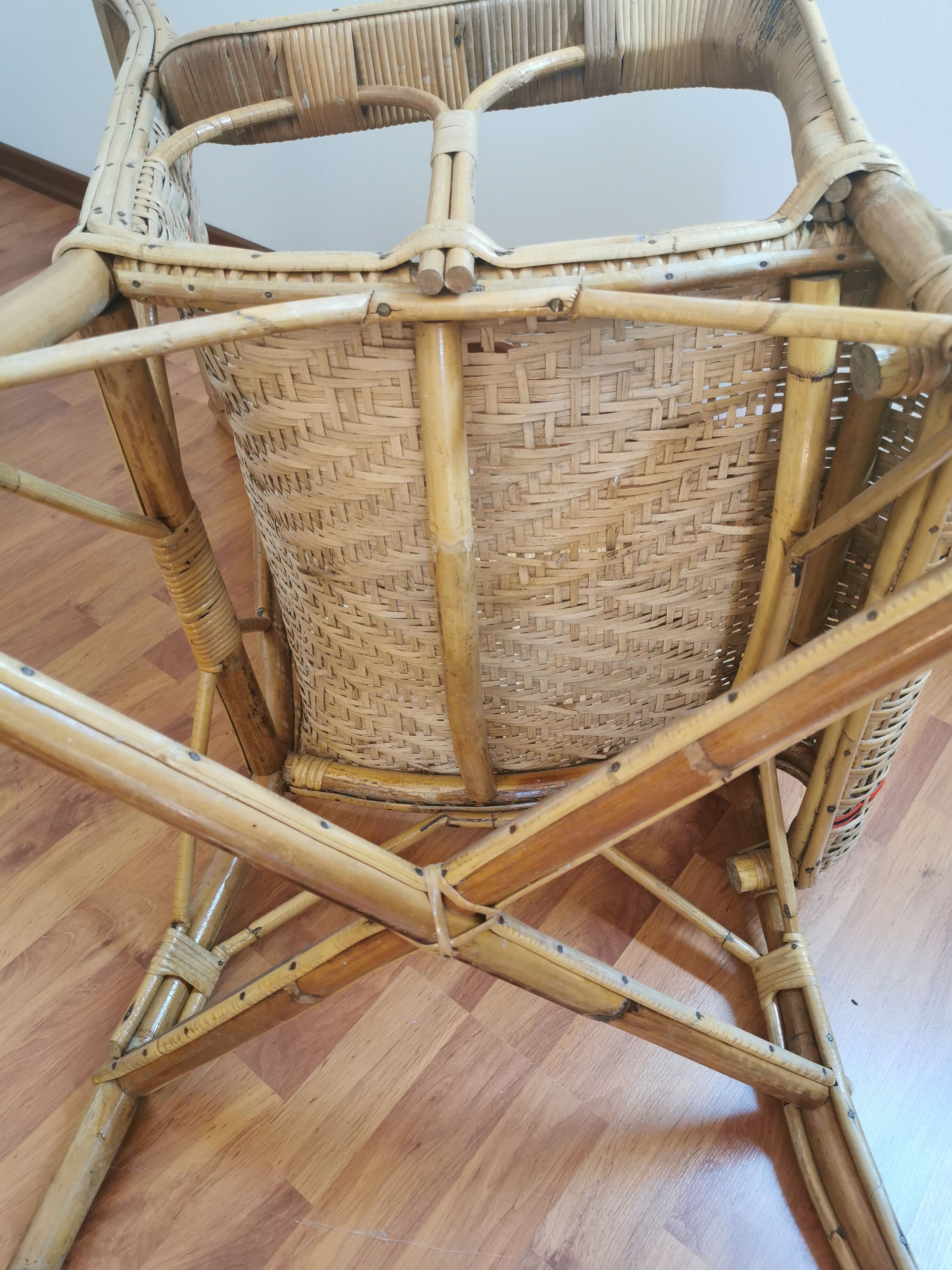 Rattan/wicker armchair 30s