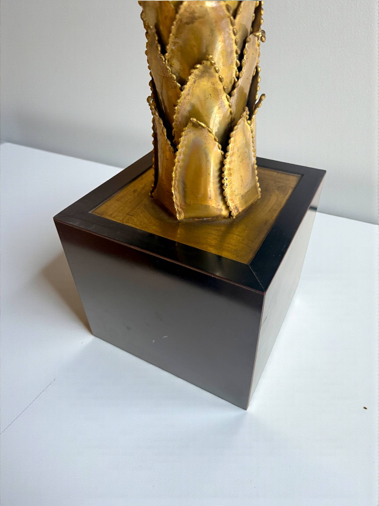 Palm Tree Lamp Maison Jansen, Christian Techoueyres, 65cm, Circa 1970