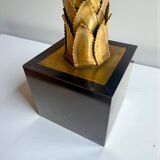 Palm Tree Lamp Maison Jansen, Christian Techoueyres, 65cm, Circa 1970