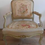 Armchair Louis XV period stamped old 18th century