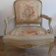 Armchair Louis XV period stamped old 18th century