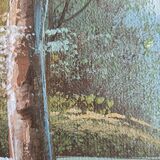 Tableau paysage signé M. Hail