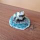 Joanna Hair (1955) Raku glazed ceramic frog