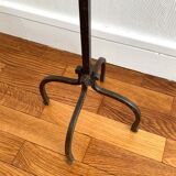 Wrought iron standing chandelier with five arms of light