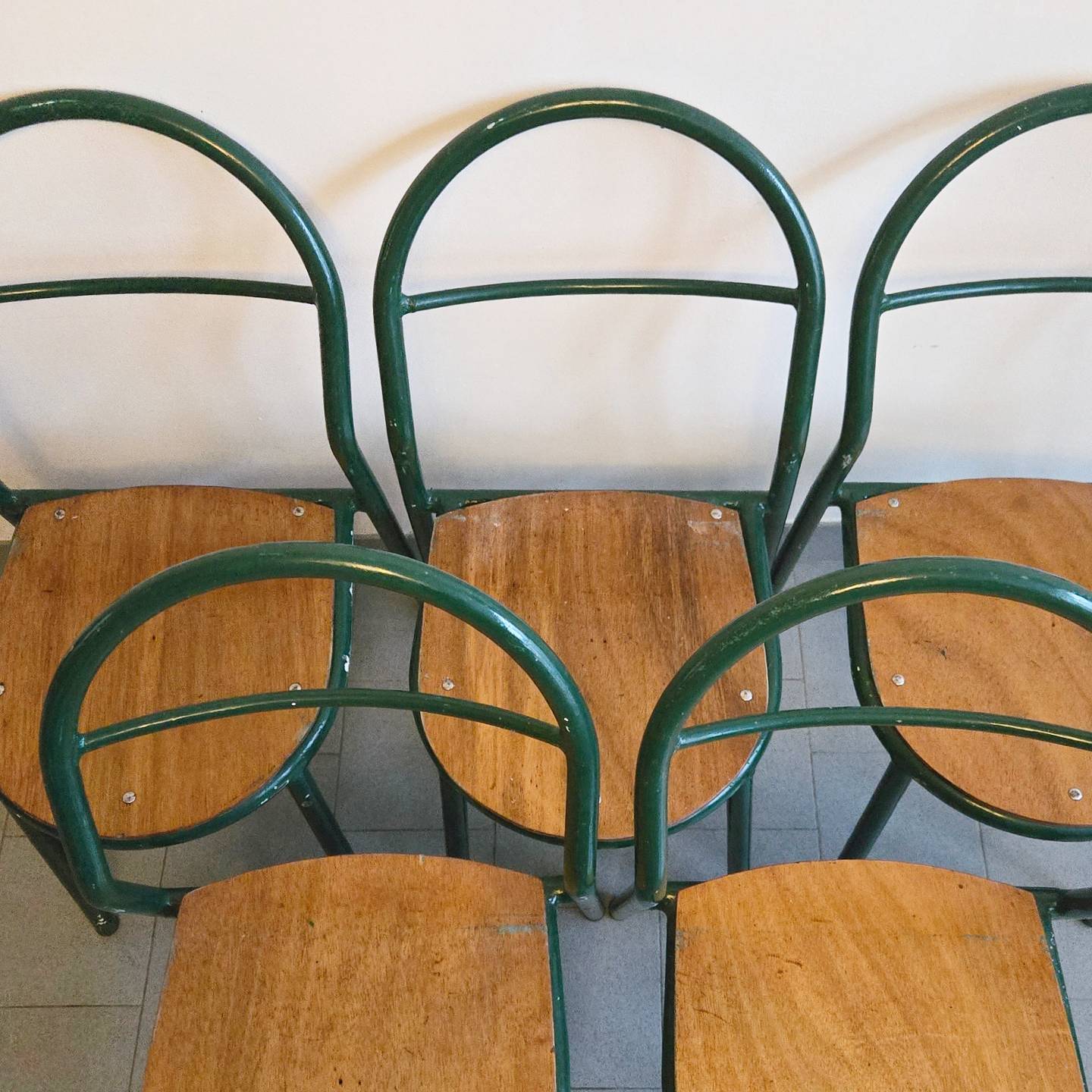 Set of 6 vintage Mobilor 1950 chairs