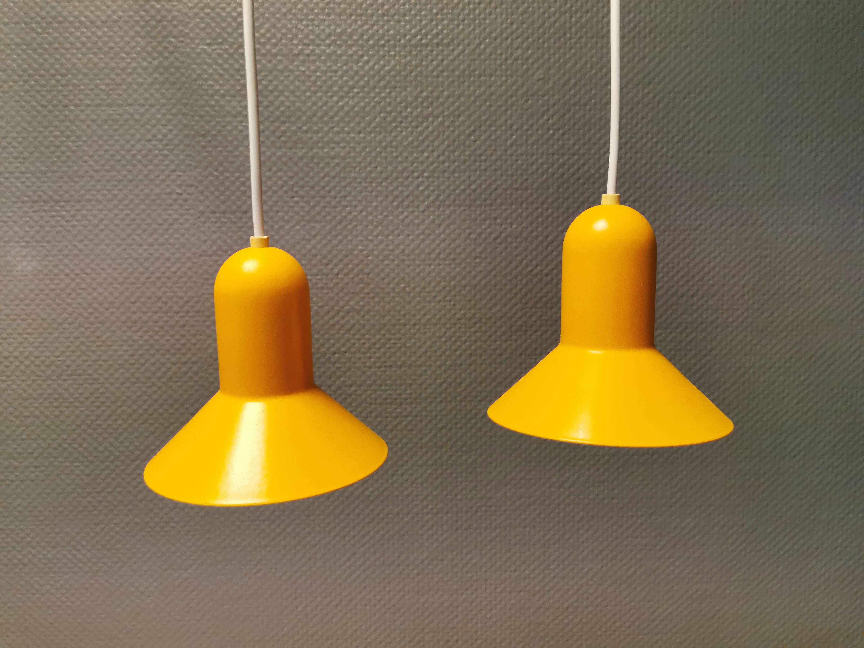 Two confetti lamps