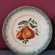 Slip fruit plates Faience New Givors