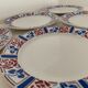 5 flat plates Sarreguemines, Tabarin model