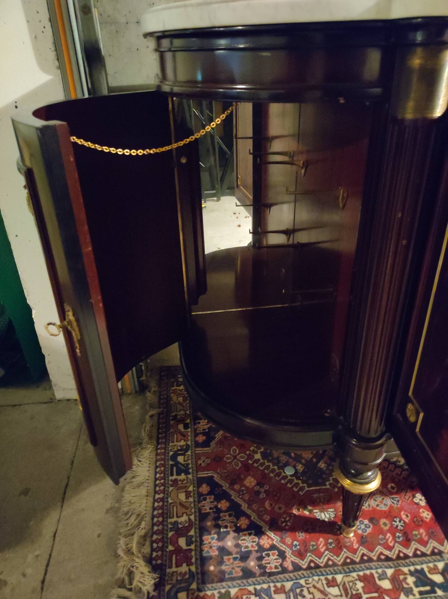 Sideboard in Louis XVI style with a marble top.