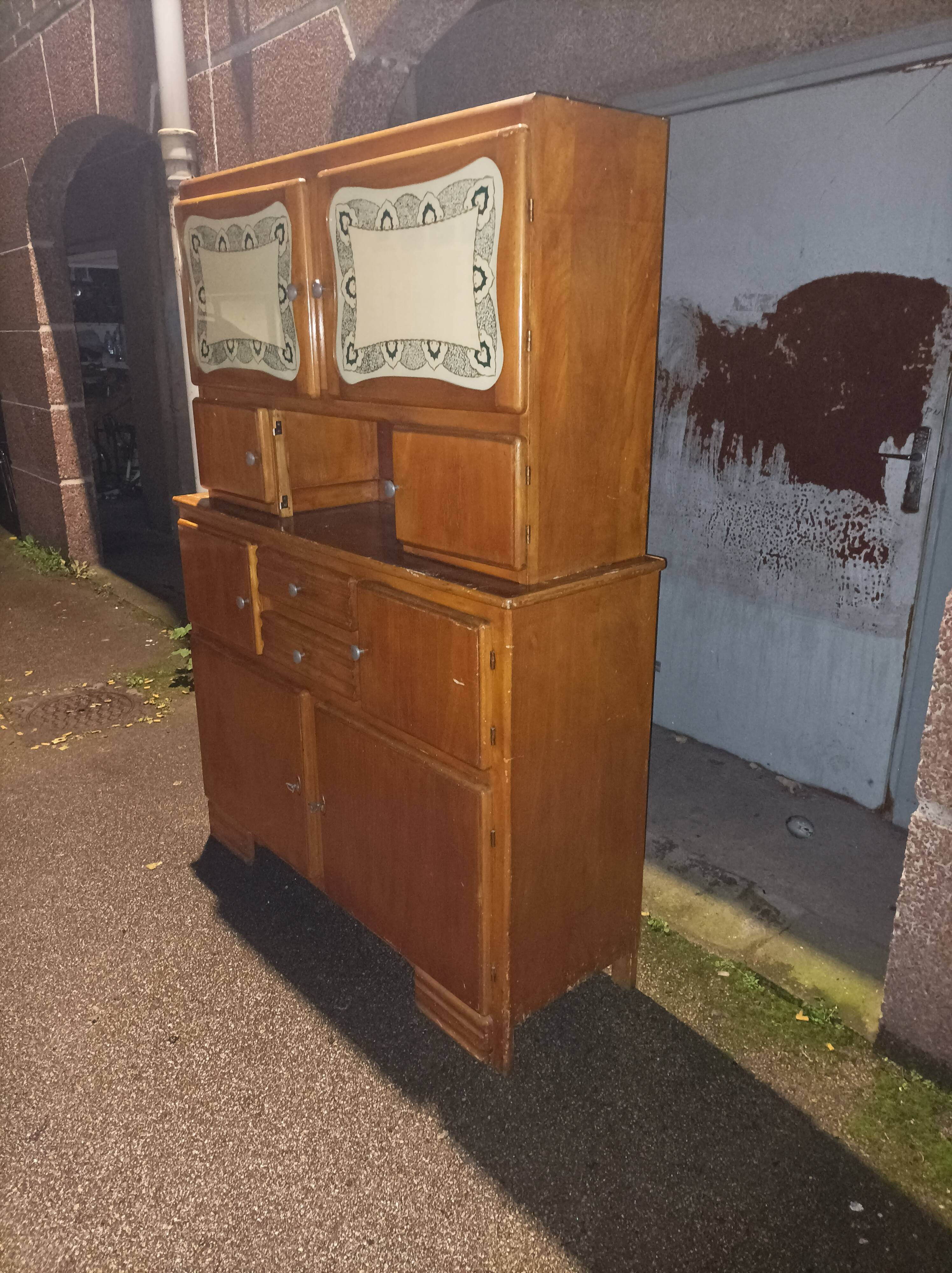 Old cabinet Mado wood vintage 1950