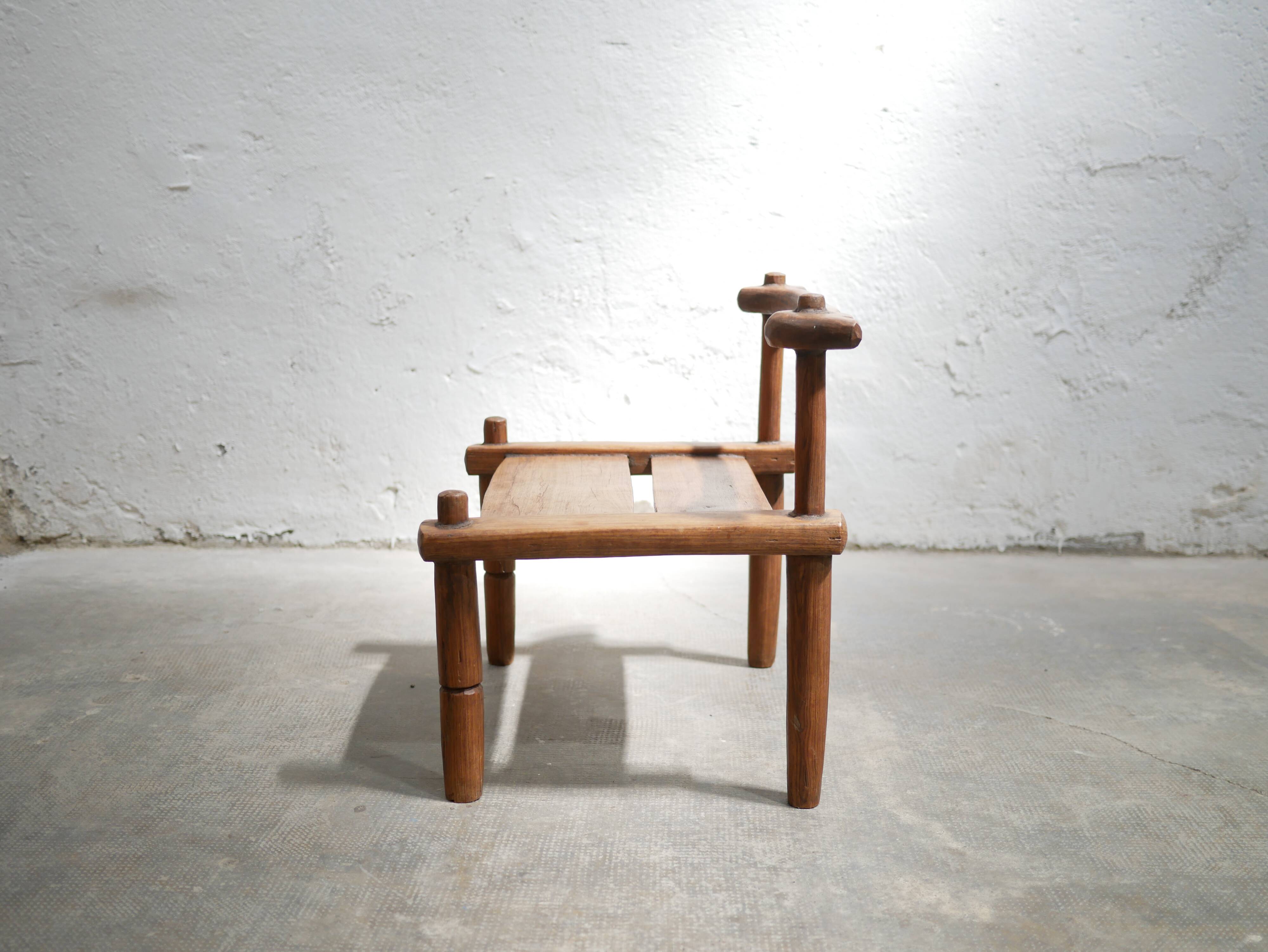 Ancient brutalist African chair