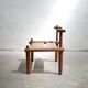 Ancient brutalist African chair
