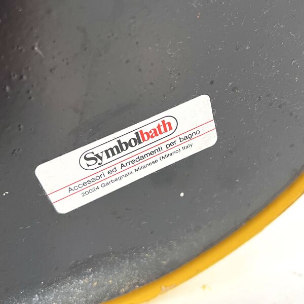 Porte-serviette jaune pour Symbolbath, 1970