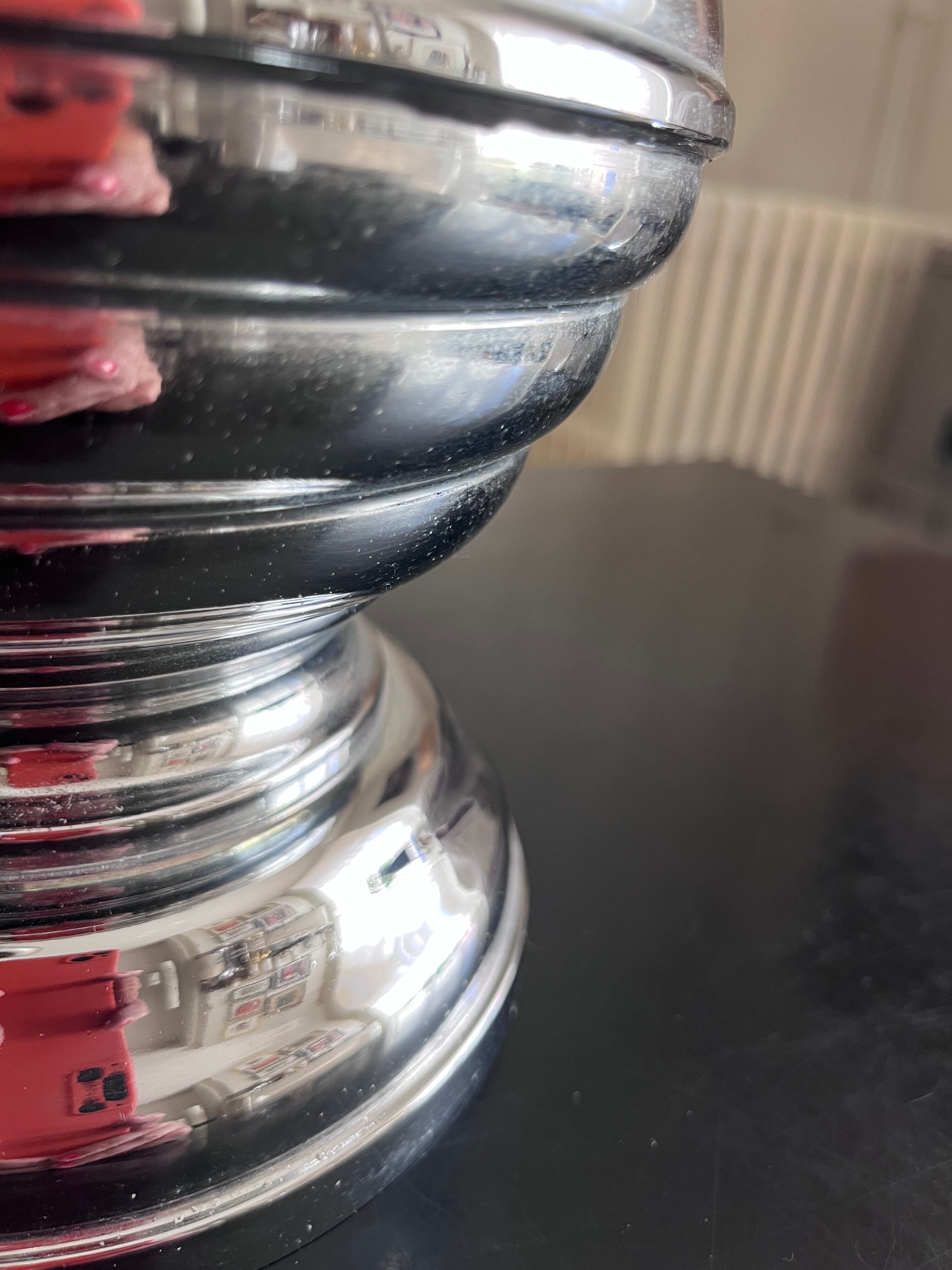 Lamp in chrome metal 70s