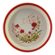 Vintage round tray with floral decoration