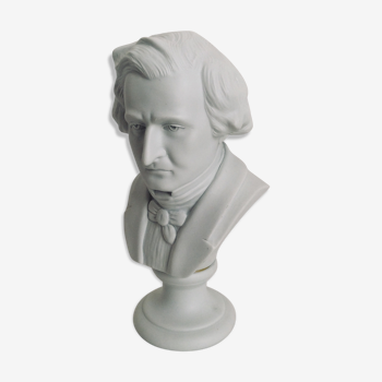 Porcelain bust of Berlioz, 23cm