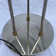 Italian stainless steel lamp - 1980