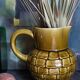 Bistro pitcher in vintage Sarreguemines earthenware