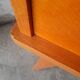Vintage wooden compass foot bedside table