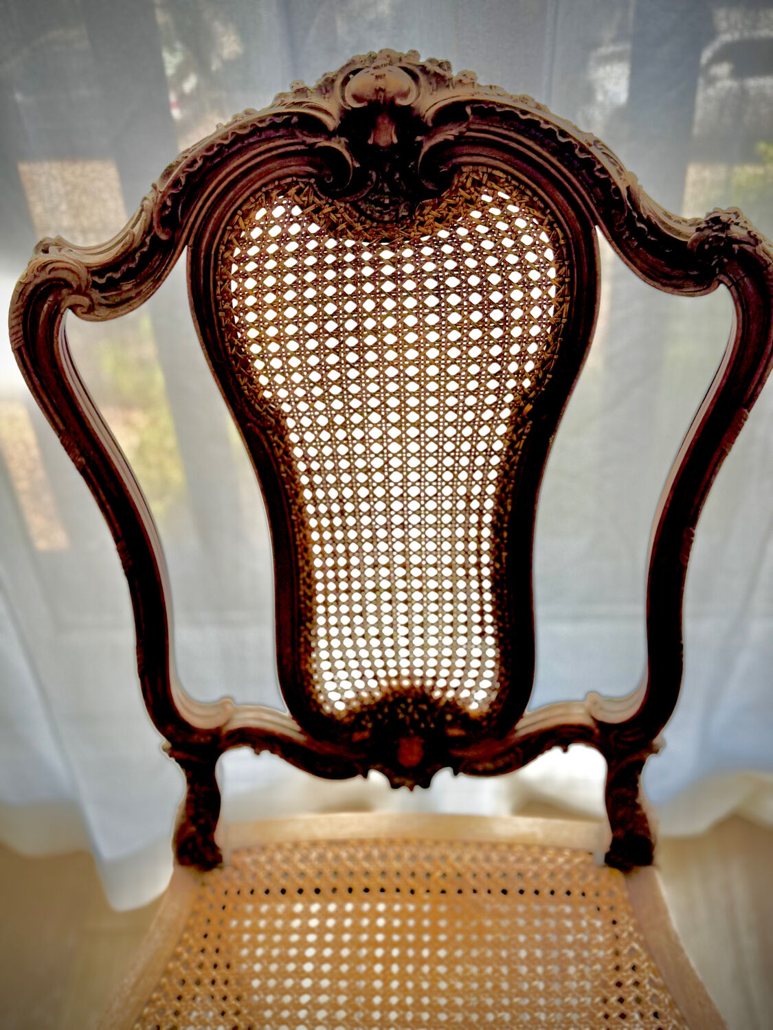 Vintage caned chair – Louis XV