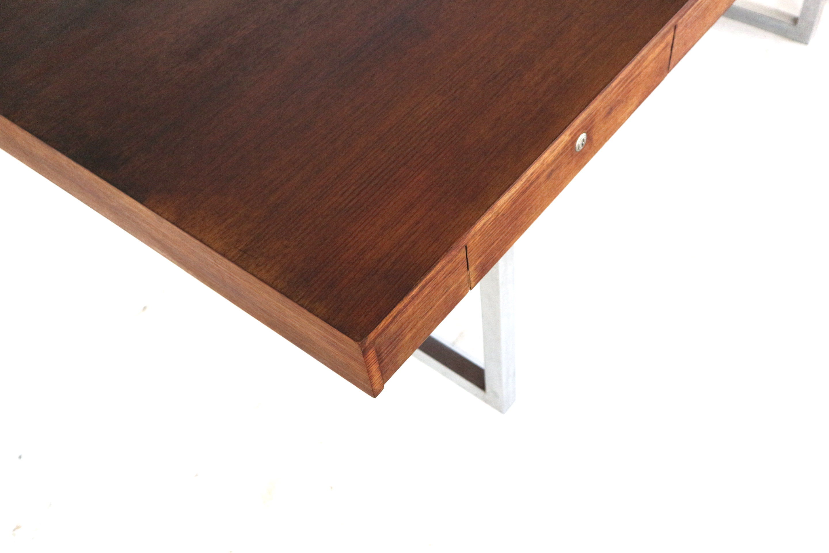 Desk with 2 drawers and flap made in the 1960s
