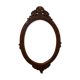 Wooden oval frame