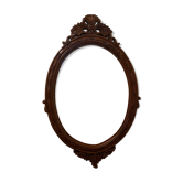 Wooden oval frame