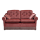 1980s, Scandinavian 2-seater sofa, pink furniture velour.