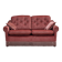 1980s, Scandinavian 2-seater sofa, pink furniture velour.