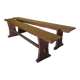 French Farmhouse/Monastery Benches Made Of Softwood, 1st Half Of The 20th Century