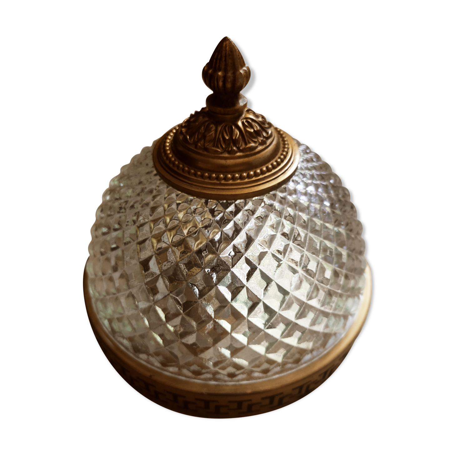 Bohemian ceiling lamp diamond spikes