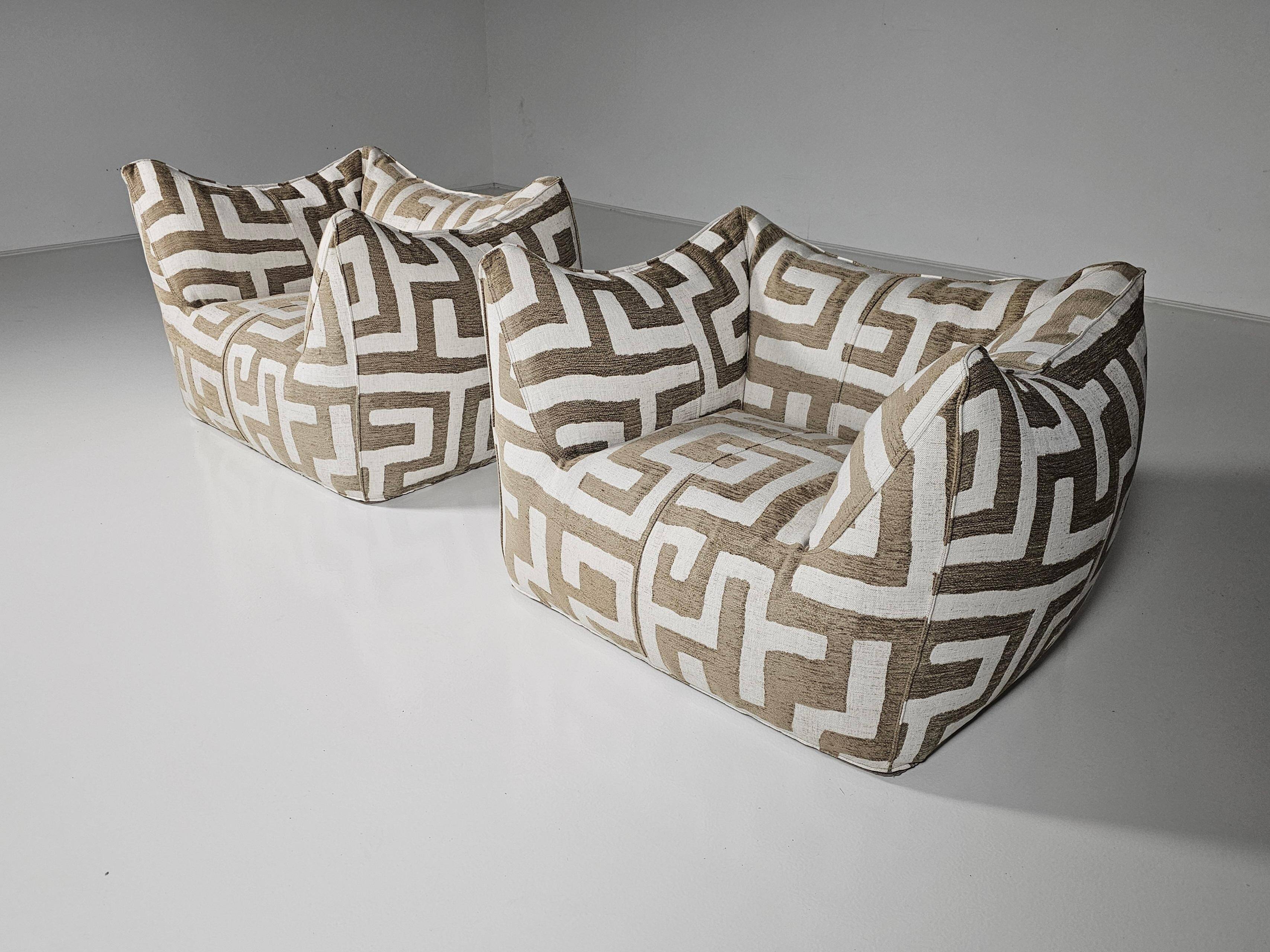 Lounge chairs Le Bambole by Mario Bellini for C&B Italia, 1970