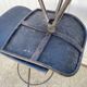 Paire de tabouret de bar artisanal pivotant metal industriel 50s