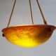 Daum Nancy suspension in marmorean glass, 1920s