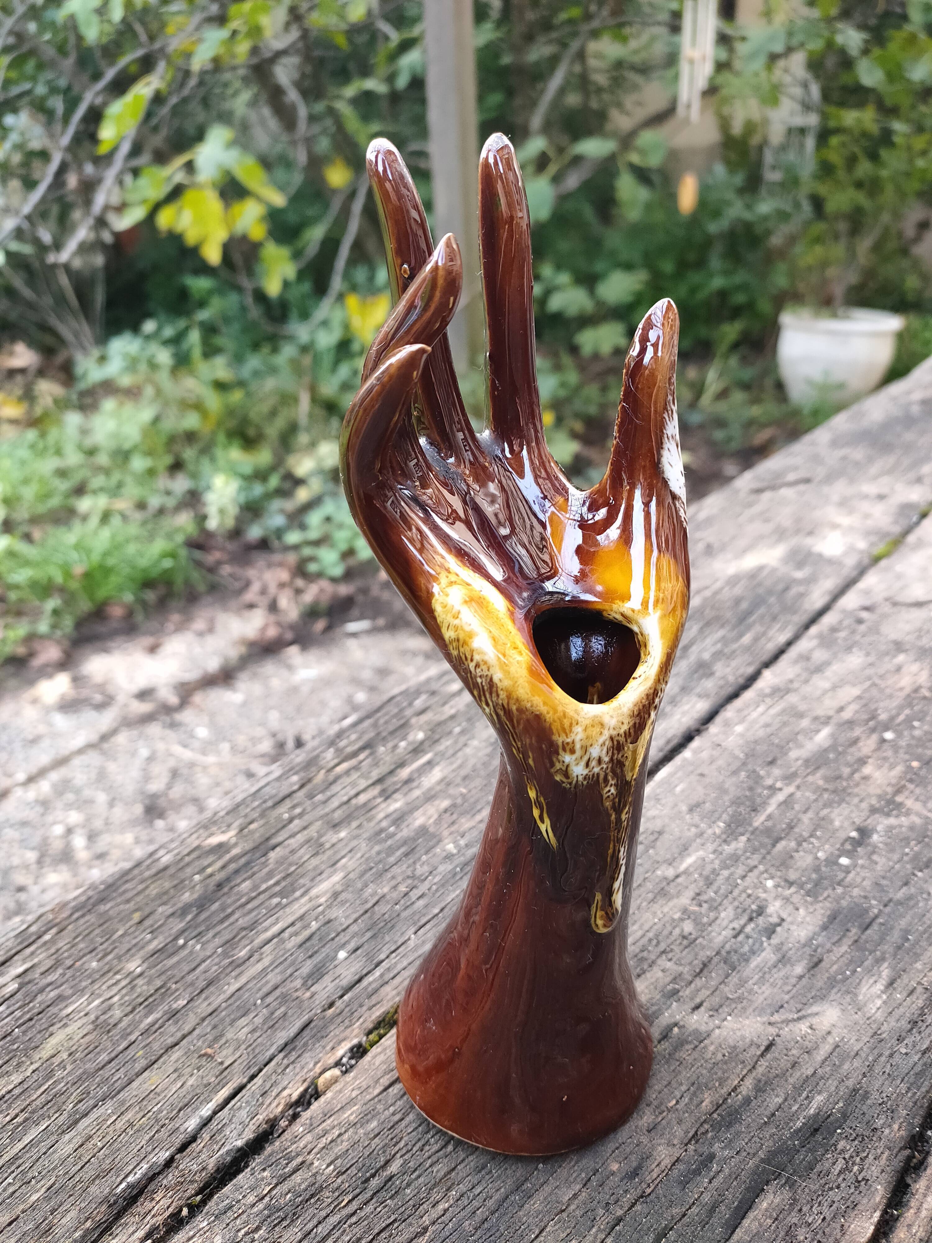 Ringer or soliflore in Vallauris ceramic.