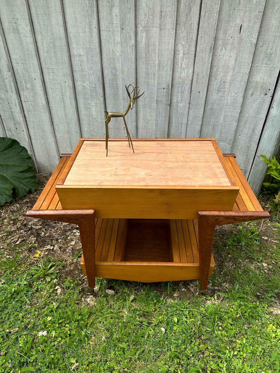 Chariot de bar vintage français 1950