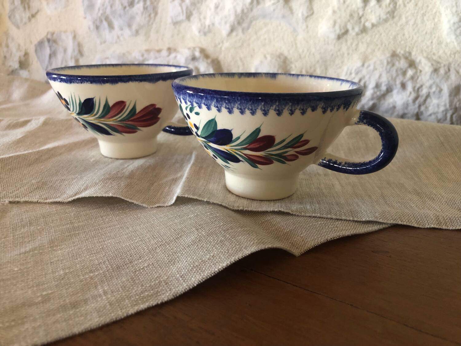 HB Henriot cider cups or bowls