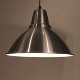 Industrial brushed aluminium lamp