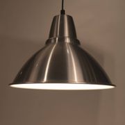 Lampe industrielle en aluminium brossé