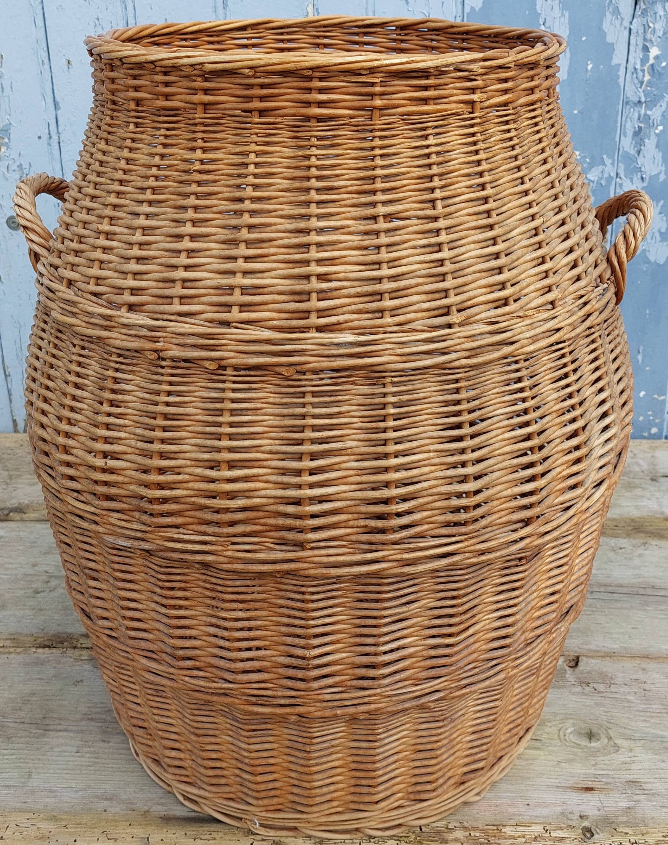 wicker laundry basket