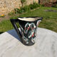 Vintage black Vallauris pitcher Sea foam