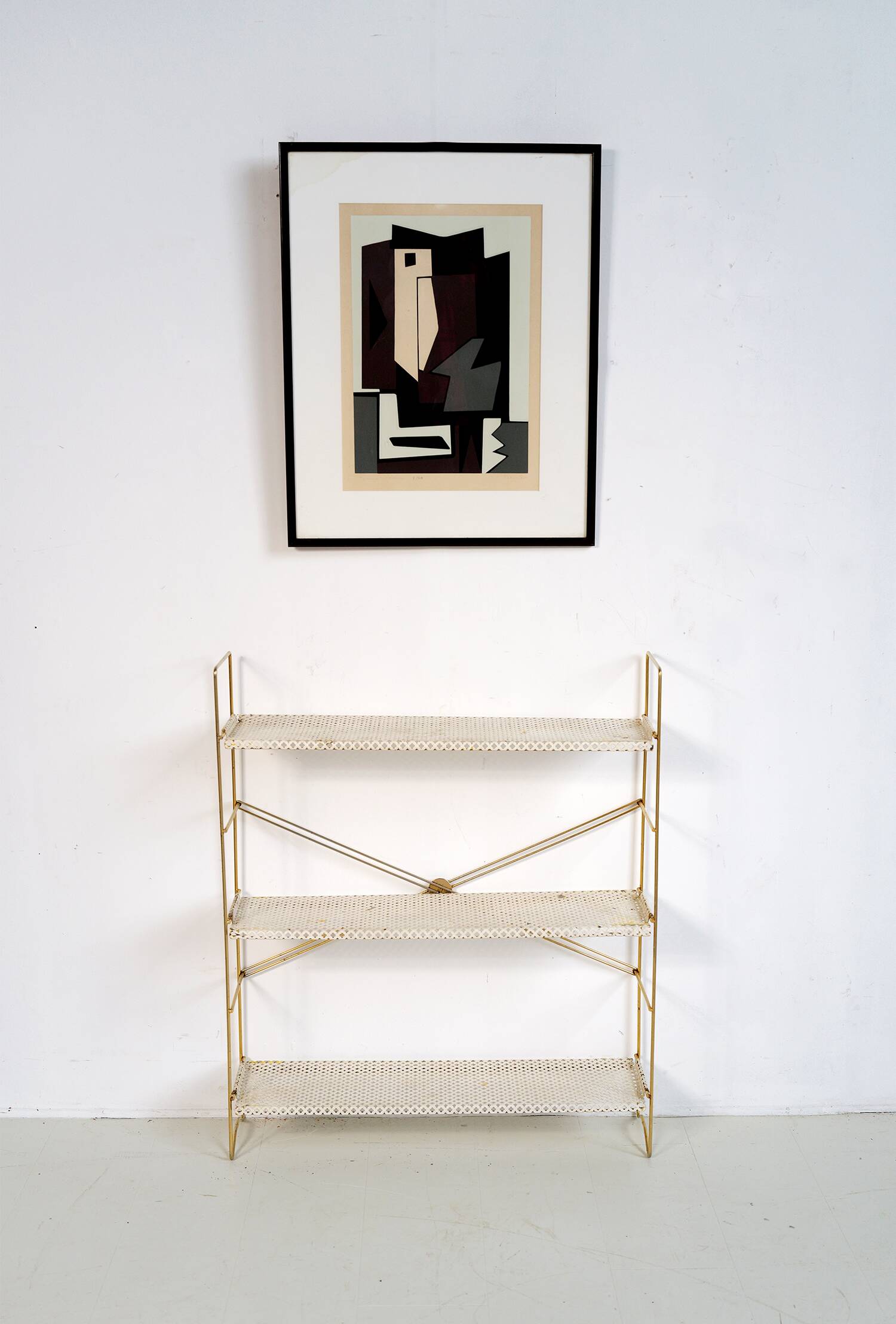 3-shelf bookcase, France 1950