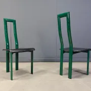 Italian Model Regia Dining Chairs by Antonello Mosca for Ycami, 1980s, set of 5