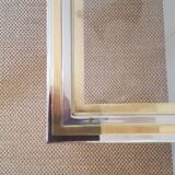 Console verre laiton et inox
