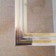 Console verre laiton et inox