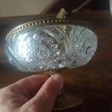 Cendrier cristal ciselé